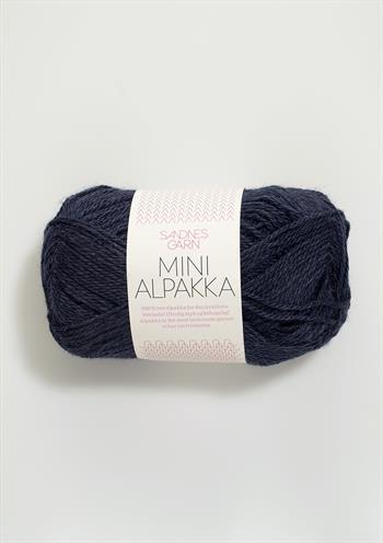 Mini alpakka 6081 mørk blågrå